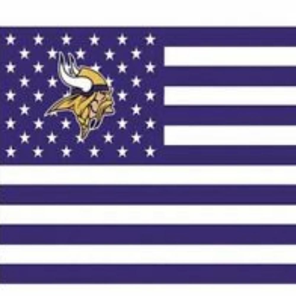 Minnesota Vikings American 3x5 Foot Flag